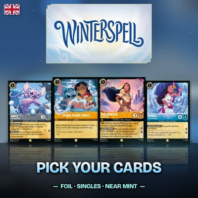 Disney Lorcana Cards Winterspell Set 11 Foil Singles Choose English Near Mint