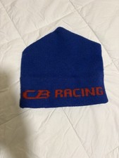 CB Racing Wool Beanie Ski Hat USA Made Blue Red