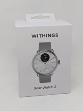 Withings ScanWatch 2 38mm White Heart Health Hybrid Smartwatch Brand New, SEALED