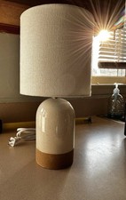 Ceramic Table Lamp Cream/Tan