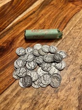 1 Roll of 50-Silver 90% Mercury Dimes 1944