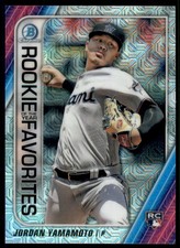 2020 Bowman Chrome Mega ROY Favorites Refractors #ROYFJY Jordan Yamamoto Card
