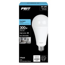 Feit Electric A23 LED Light Bulb, 300W Eq, Daylight White 300W, 5000k