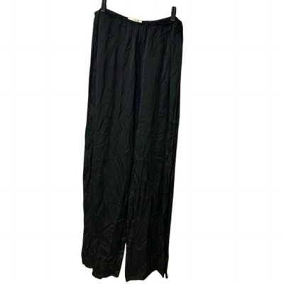 Stark X Black flowy pants with side slits NWT Large