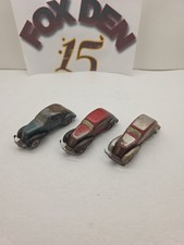 LOT OF 3 MARX STREAMLINE SPEEDWAY CARS TIN WIND UP NO KEY UNTESTED PARTS/REPAIR
