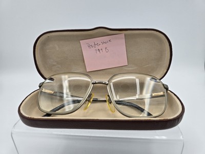 Vtg RODENSTOCK 799 B 140 56.16 Titanium Eyeglasses Glasses Frame Only W/Case