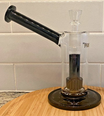 5mm Phoenix Star 8   Bong with Matrix Perc 4.75'' Base Black