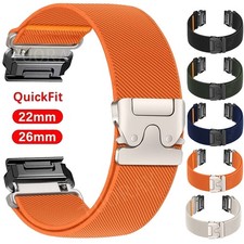 Nylon Watch Band Strap For Garmin Fenix 9 8 E 7 7X 6 6X Pro 3HR 5 5X Plus Enduro