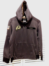 Washington Redskins Military-Inspired Pullover Sweatshirt w/Hood Med 36" Chest