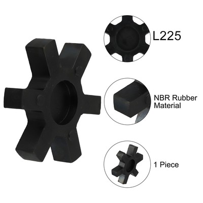 L225 Flexible Rubber Spider Insert Fits L-225 For Lovejoy L-Jaw Coupling New