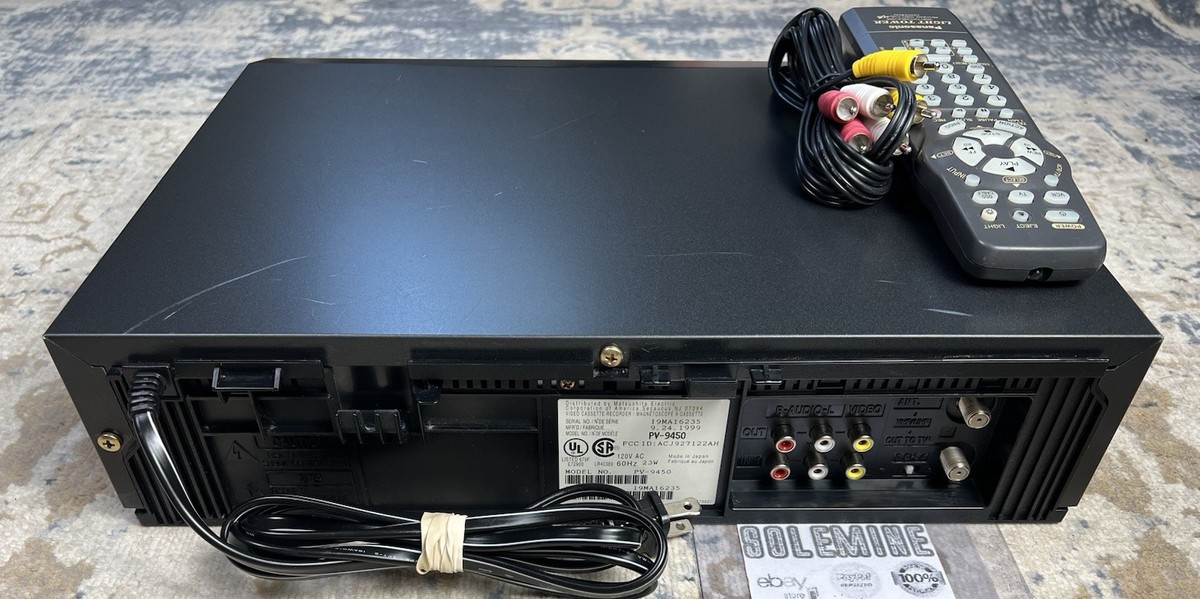 Panasonic PV-9450 Omnivision Blue Line VCR 4 Head Hi-Fi Video w