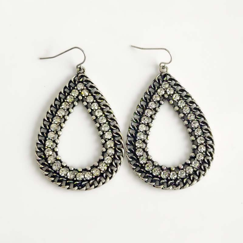 Premier Designs Bold Teardrop Drop Earrings Retro Women Party Vacation Jewelry