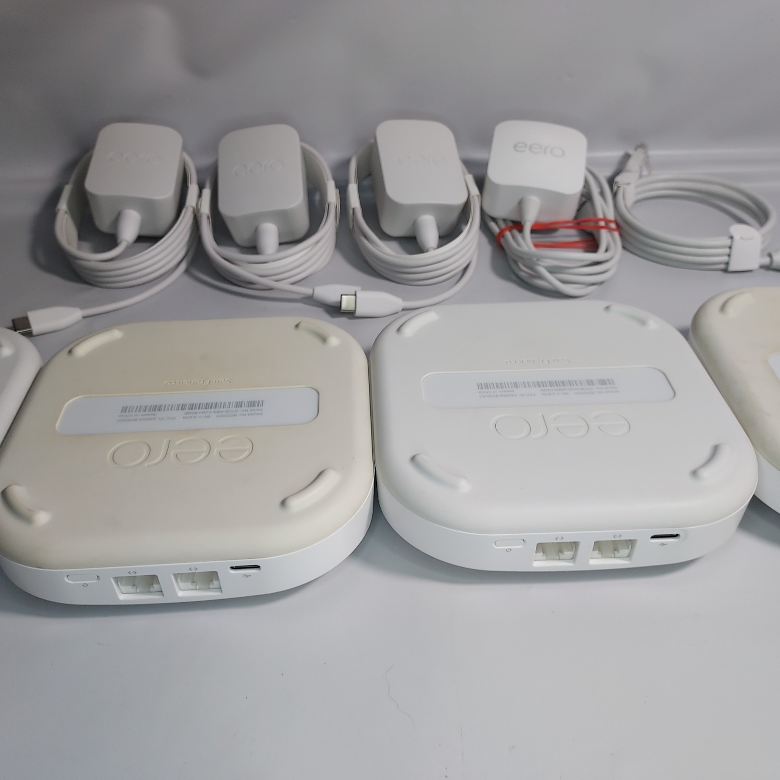 LOT OF 4 Eero Pro 2nd Generation B010001 AC Mesh Routers - Tested & Working! 