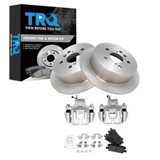 TRQ Rear Brake Pad and Rotor Set Ceramic Rotors Calipers Compatible with 2004...