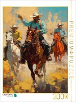 Calvendo Puzzle Riders Of Infinity: Three Cowboys In The Wind | 2000 Pieces, Fin