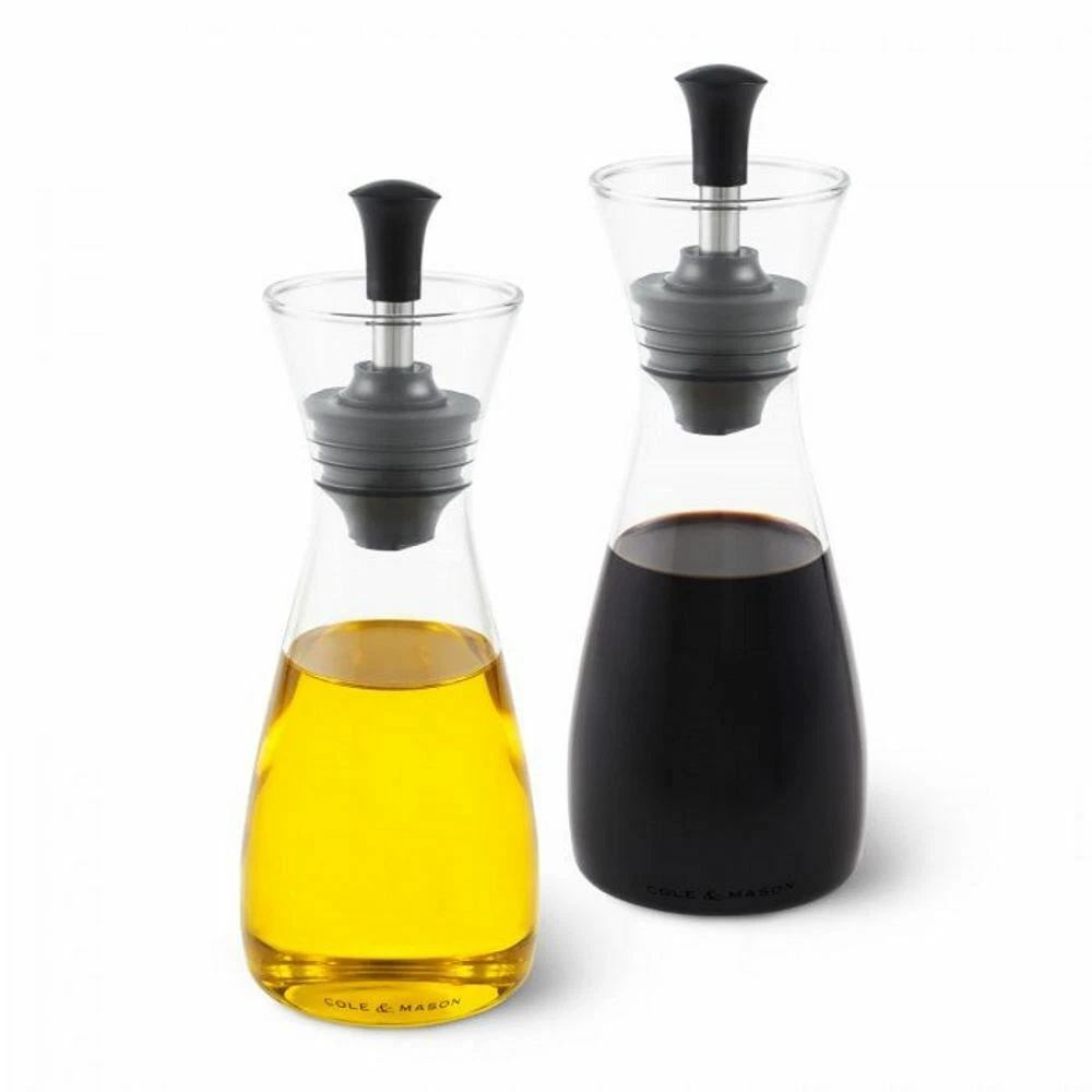 Oil And Vinegar Pourers Gift Set Glass Dispensers Classic Design Kitchen Gift
Opens in a new window 