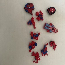 Lot of 10 Unbranded Jibbitz Spider-Man Croc Bling Charm Spider Man Spiderman NEW