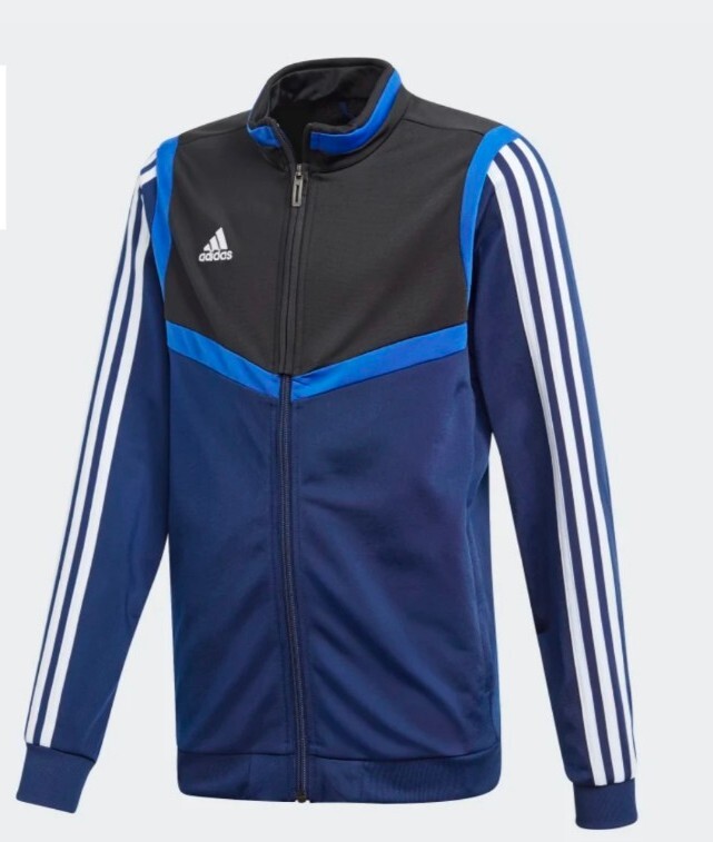 ADIDAS TIRO 19 POLYESTER TRACK TOP/TRACKSUIT TOP -AGE 11-12(genuine Adidas)