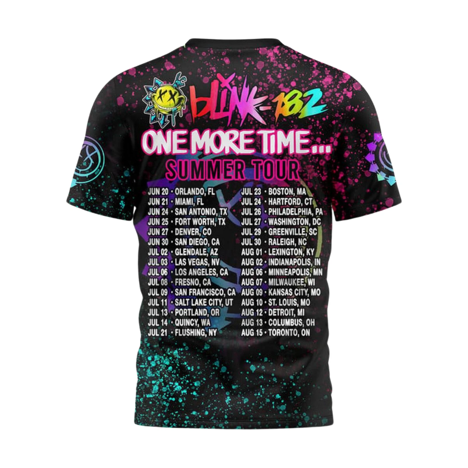 B182 One More Time Tour 2024 Summer 3D Shirts