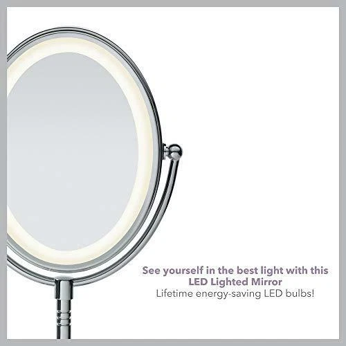 Conair Reflections Double Sided LED Lighted Vanity Makeup Mirror