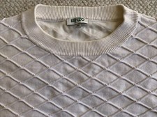kenzo paris sweatshirt/sweater Size Medium ONOUINONO off white ivory color