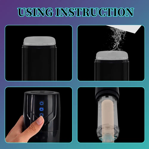 Men Sex Toy Male Masturbaters Automatic HandsFree Rotating Cup Thrusting Stroker - Picture 6 of 9