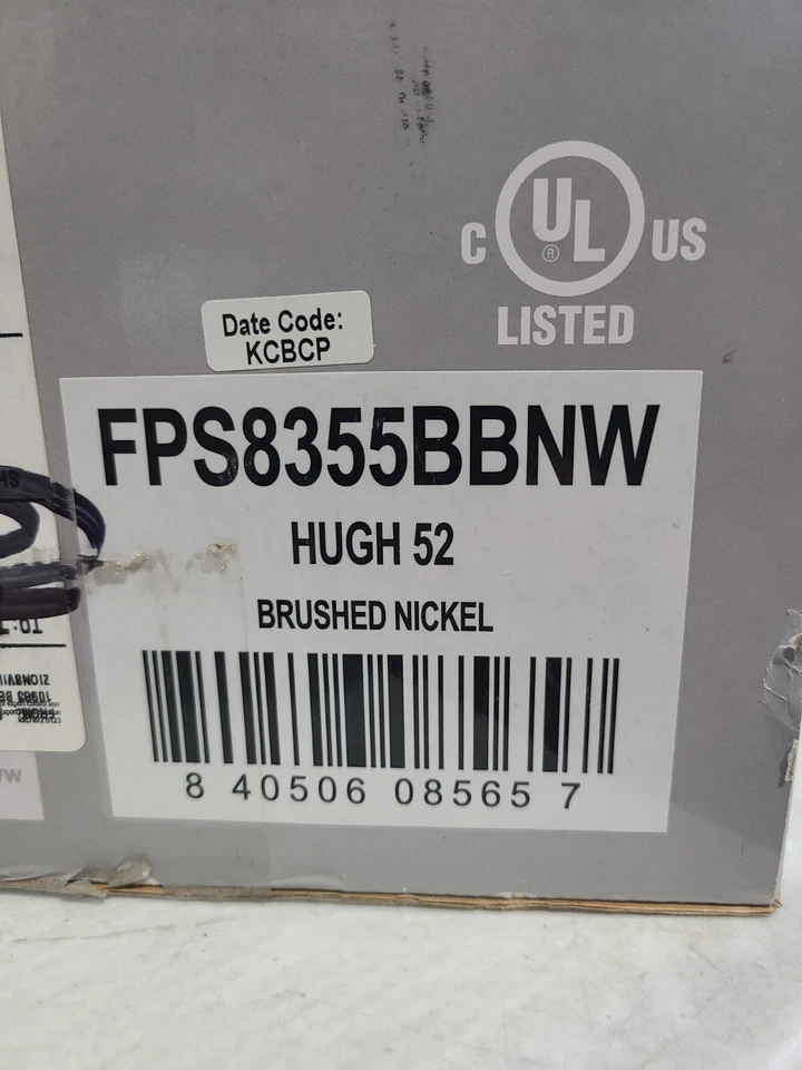 Fanimation Hugh 52 in. Integrated LED Indoor/Outdoor Brushed Nickel Ceiling Fan - Image 4 of 4