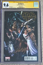 Star Wars 1 CGC 9.6 WPS - Scott Campbell Variant Cover - Signed - 2015