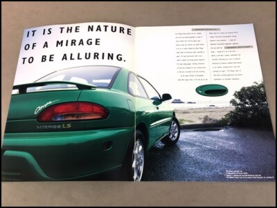 1995 Mitsubishi Mirage Original Car Sales Brochure Catalog | eBay