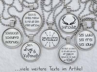 Spruchkette by Perletta 35 x Oktoberfest Bayern Tracht Heimat Dialekt Bier R-S