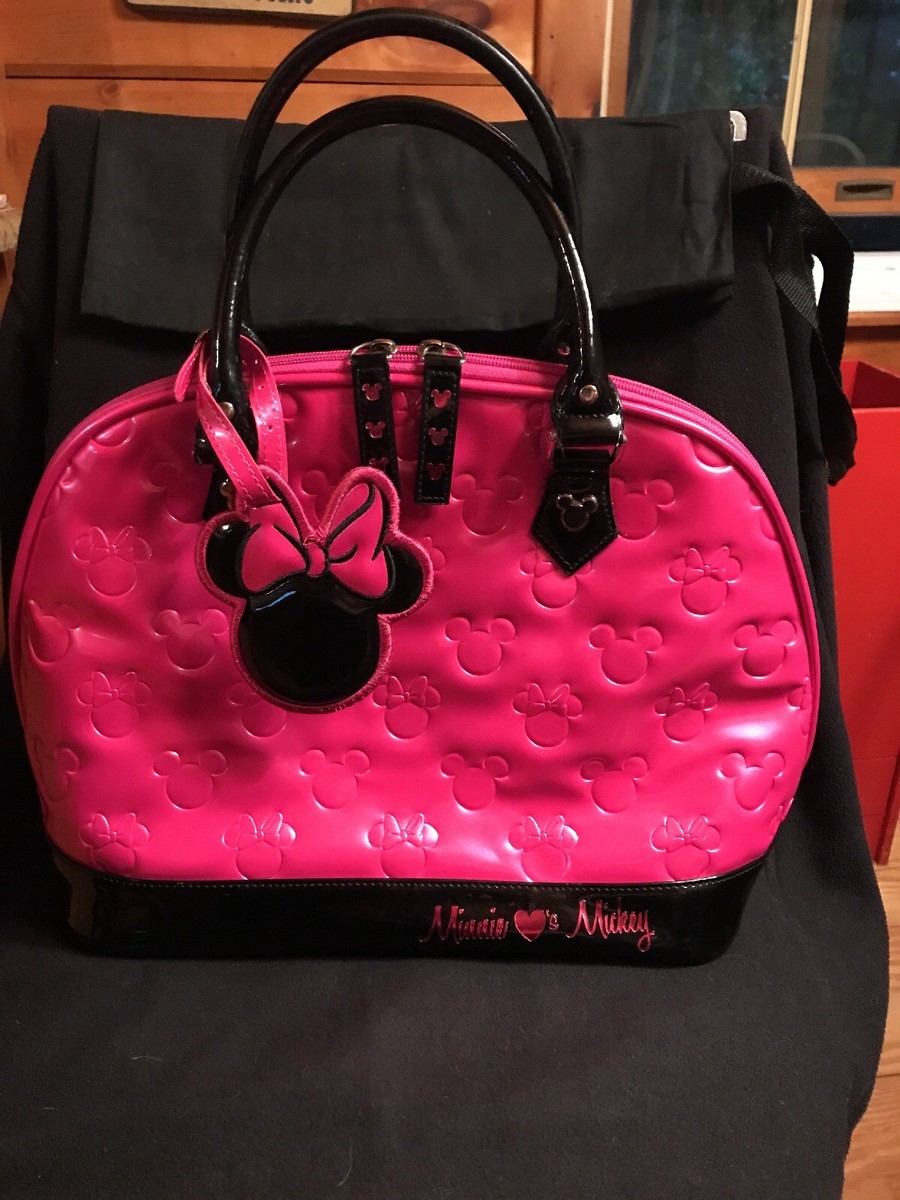 NEW Disney Loungefly PINK Minnie Loves Mickey Embossed  display picture 3