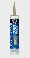 DAP DYNAFLEX 230 CLAY Silicone Door Trim Window Sealant 10.1 oz. 18416