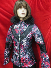 Dare2b X Julien Macdonald, Emperor, Red Jewel Black Ski Jacket, Uk 8