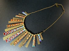 ZAD 18" BIB FRINGLE NECKLACE (D17)