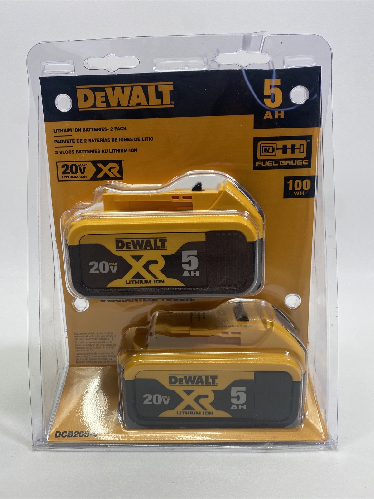 DEWALT DCB205-2 20V 5Ah Battery - Pack 
