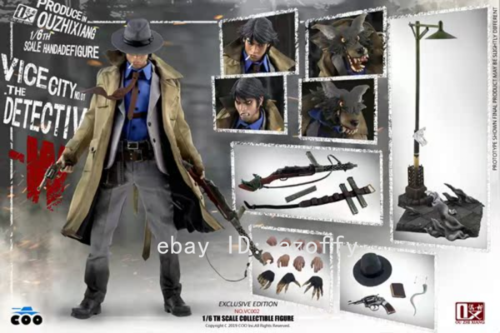 トイガン WA CUSTOM WORKS SCW2006 REMIX DETECTIVE COOMODEL X OUZHIXIANG Vice City The Detective W 1/6 Figure INSTOCK