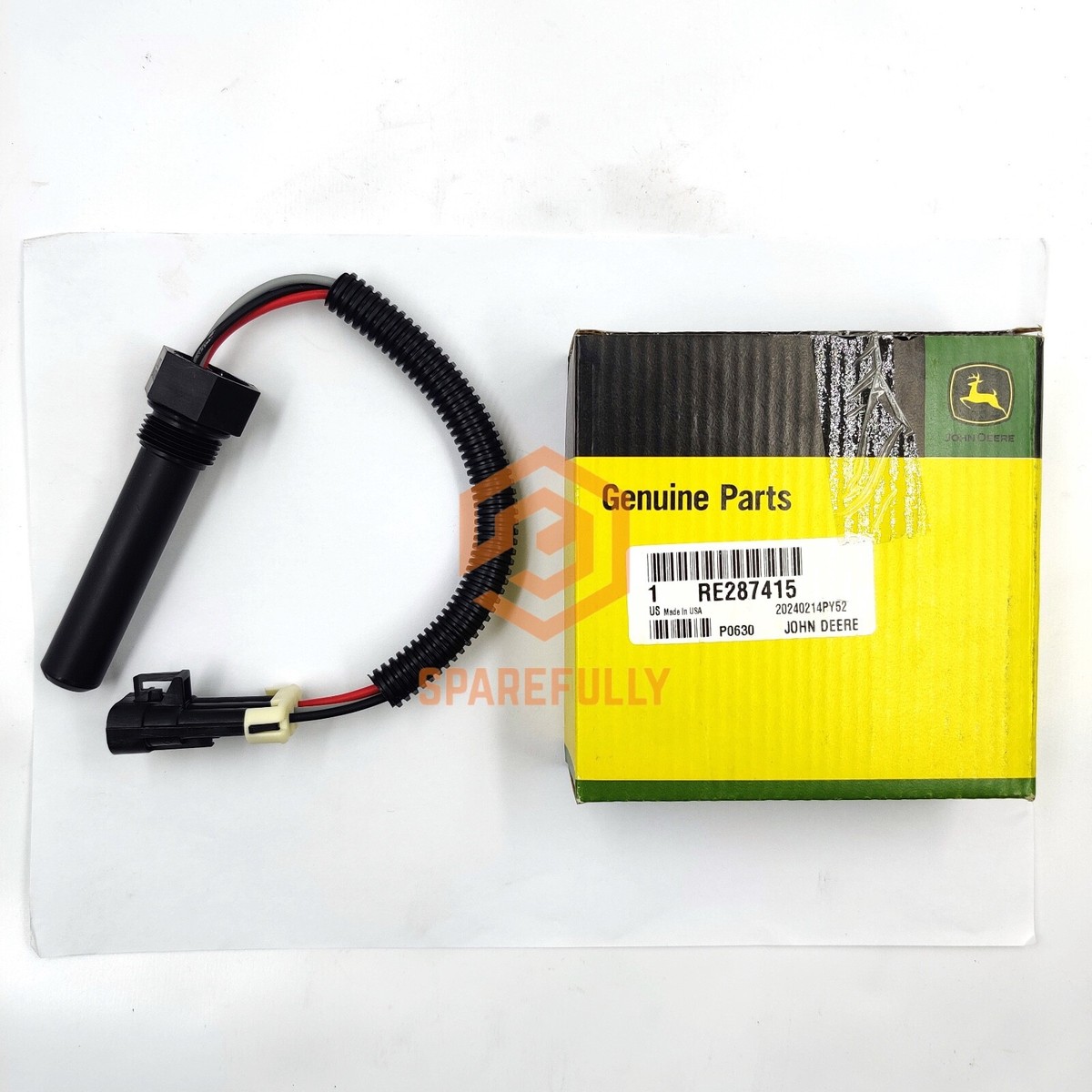 John Deere Genuine Speed Sensor RE287415 Compatible 5603 5625
