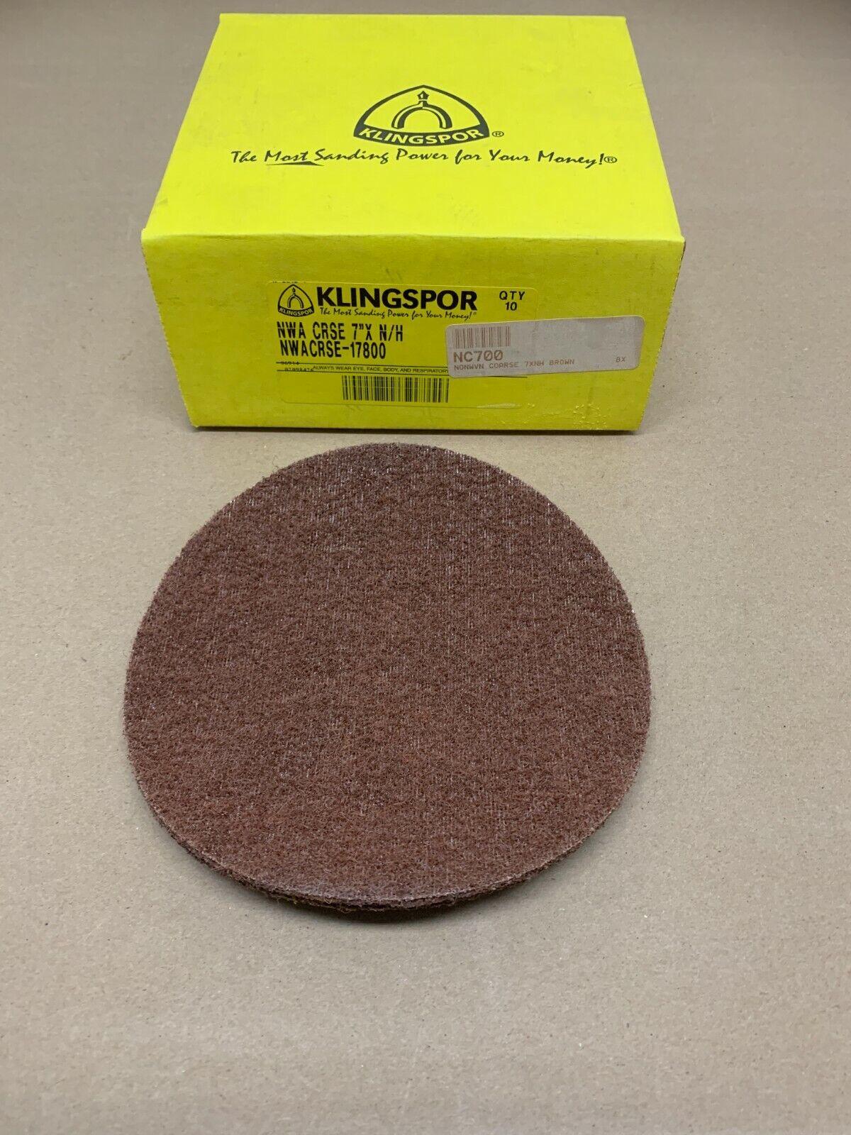 Klingspor Non-Woven Coarse 7"XNH Discs NWACRSE-17800