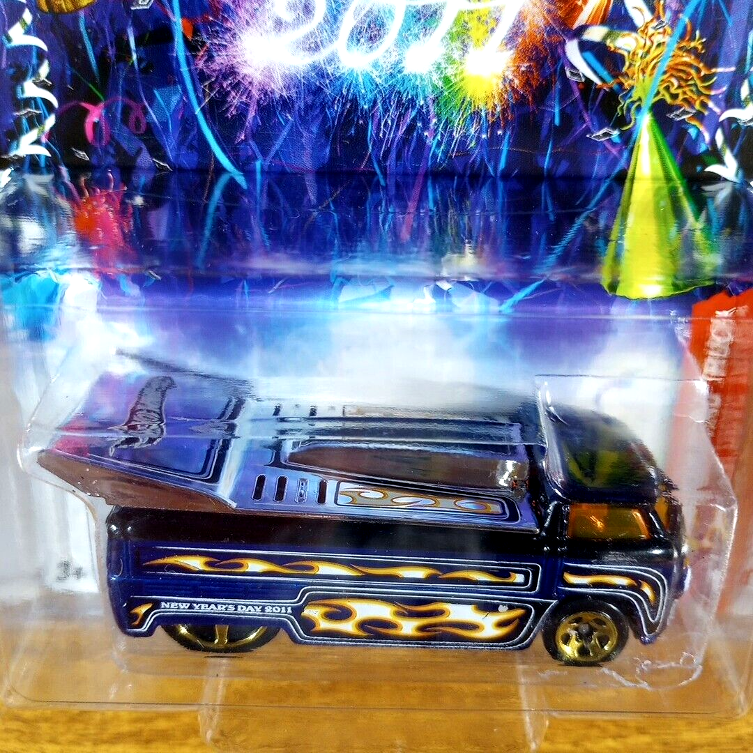 Hot Wheels Happy New Year 2011 Volkswagen Drag Truck Dark Blue