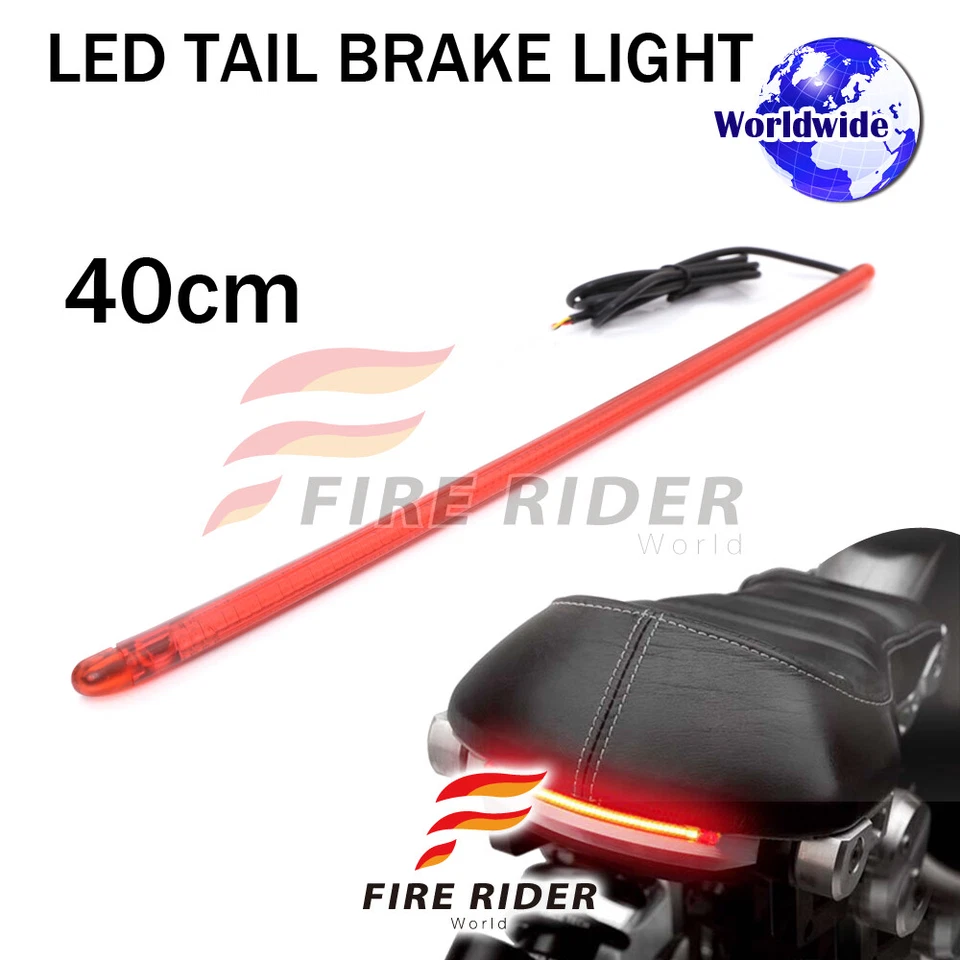 16" 120pcs LED Red Strips Rear Brake Tail Red Light For Honda Motorcycles - Image 2 of 4