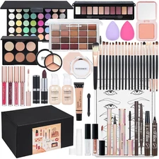 All in One Makeup Kit Makeup Set for Women Full Kit Includes, eyeshadow, liquid