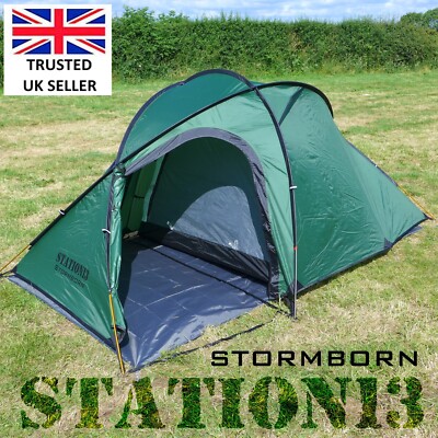 STATION13 'STORMBORN' - 2 Personen Campingzelt - halbgeodätisches Design - 3,6 kg NEU