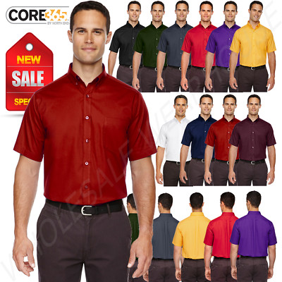 North End CORE 365 Mens Button Down Collar Chest Pocket Twill Shirt R-88194
