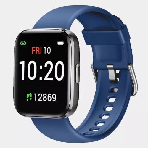 Letsfit Blue Smartwatch - Fitness Tracker, Real-Time Tracking