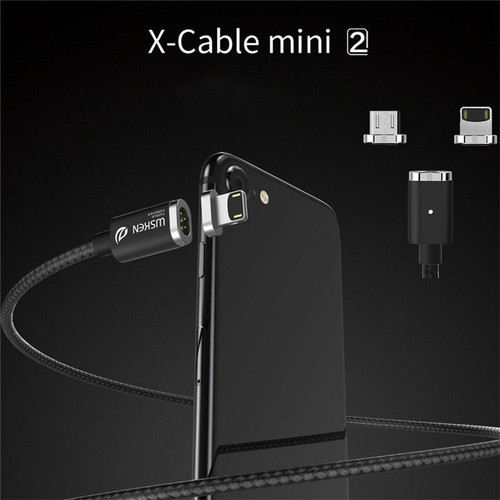 WSKEN Mini 2 Magnetic Micro Type-C Charge Cable For iPhone 12 11 Samsung Android - Picture 2 of 26