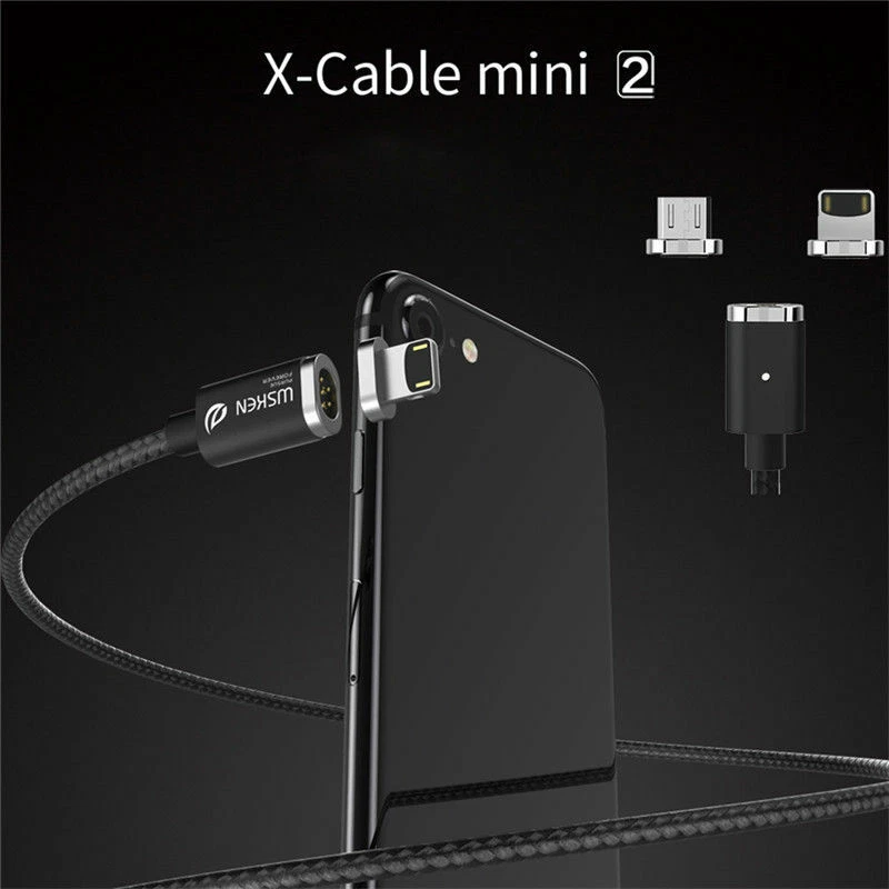 Cable de carga magnético micro tipo C WSKEN Mini 2 para iPhone 12 11 Samsung Android Foto 2 de 4
