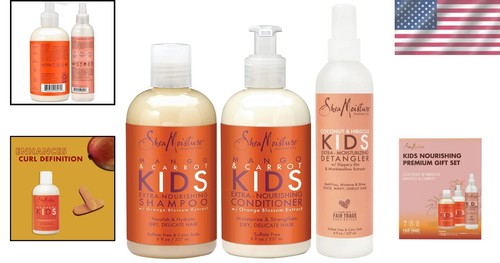Sulfate & Paraben-Free Kids Shampoo, Conditioner & Detangler - Age-Friendly Care - Picture 2 of 11