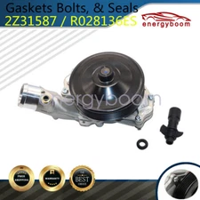 Water Pump w/ Bolts Gaskets Oring Connector Fit Jaguar Land Rover 3.0L V6 5.0 V8