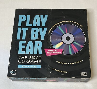PLAY IT BY EAR - The 1st CD Game 1991 w/CD + 1800 Music Trivia Questions