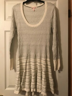 Victoria Secret Metallic Silver & White Sweater Dress Size M | eBay Victoria Secret Metallic Silver & White Sweater Dress Size M | eBay